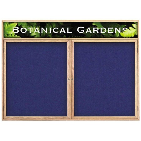 United Visual Products Single Door Indoor Enclosed Easy Tack Bo UV301EZ-BLACK-GOLD
